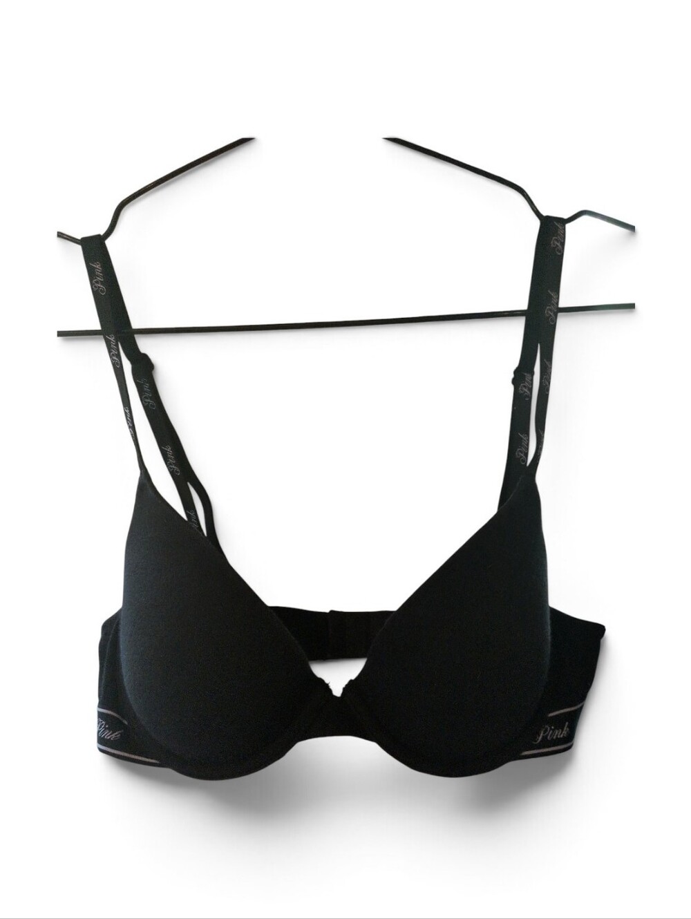 PINK Victoria's Secret Black Push-Up T-Shirt Bra